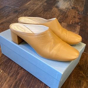 Everlane Day Heel Mule sz 7.5 Cognac